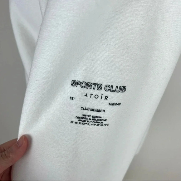 Atoir Revolve SPORTSCLUB Evolution Jumper Collared Sweatshirt White Size 2 / XS - Picture 3 of 6